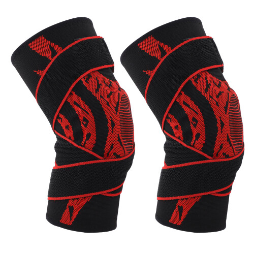 2Pcs Elastische Knie Kompression Ärmel