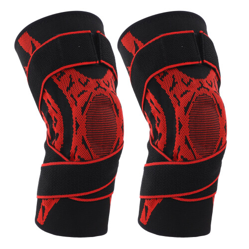 2Pcs Elastische Knie Kompression Ärmel 1