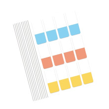 30/60/120Pcs Colored PET Label Adhesive-Classic color trumpe
