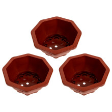 3Stk Kunststoff Blumenbehälter Einfacher Sukkulententopf