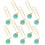Gevormde Paperclips Muntgroen 10 5