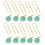 Gevormde Paperclips Muntgroen 10 3