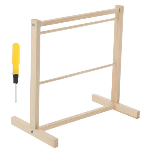 1St Holz Puppenkleiderbügel Mini Mantelhalter Organizer