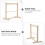 1St Holz Puppenkleiderbügel Mini Mantelhalter Organizer 10