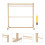 1St Holz Puppenkleiderbügel Mini Mantelhalter Organizer 4