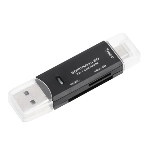 3 In 1 USB Type-C Micro USB Lesegerät USB2.0 Für Handy
