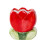 Flower Shaped Ceramic Desktop Organizers MultiPurpose-Red 1