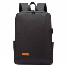 Casual Rucksack Mit Usb-Anschluss Unisex Laptop Schwarz