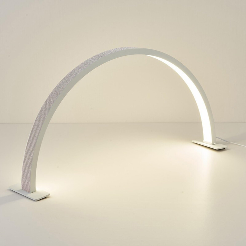 White Half Moon Lamp Led Lash Nail Tech Desk Lamp For Lash Extensions Nail Art Tattoo Eyebrows 800Mm