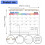 Calendrier de décorations murales mensuelles 2026, Design-Simple 4