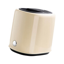 Retro Knife Block Utensil Holder 2 In 1 Countertop Organizer Large Capacity Beige Kitchen Storage