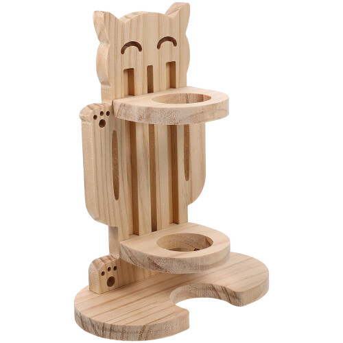 Multi Funktionale Hamster Wassertränke Aus Holz Beige