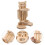 Multi Funktionale Hamster Wassertränke Aus Holz Beige 6