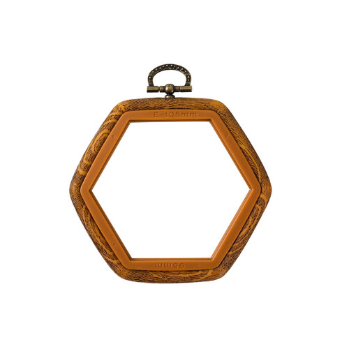 Stickrahmen-Displayrahmen, sechseckiger Stickrahmen-9,5x10,5cm