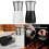 Glas-Pfeffer-Set, Speise- und Grill-Pfeffermühle, nachfüllbare 2