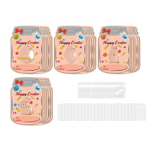 24-teiliges Papier-Bonbonglas-Ostergrußkarten-Set mit