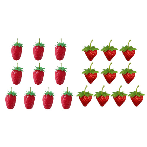 Realistische künstliche Erdbeere, gefälschtes Obst,-klein 1