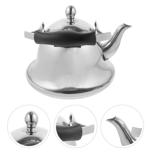 1 Pc 2 L Stainless Steel Tea Kettle Water Container Silver 1