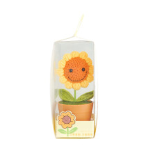 Wunderschön handgefertigte Hasen, gehäkelte Blumen, Topfpflanze,