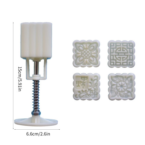 Blumenform Mooncakes Handpressformen ABS-Material 2