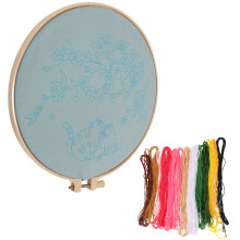 1 Set Diy Stickkit Handgefertigtes Kreuzstichset Haushaltsstickrahmen