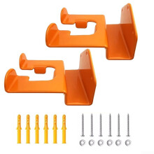 Stable garage organizer, 2 pieces, wall hanger for storage of lawn and garden tools