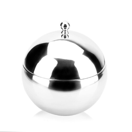 Edelstahl-Eiskübel, kugelförmige, doppelschichtige, isolierte