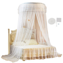 Mosquitera tipo domo de poliéster, mosquitera plegable de fácil montaje con diseño de dosel redondo de 360, mosquitera de malla transpirable con