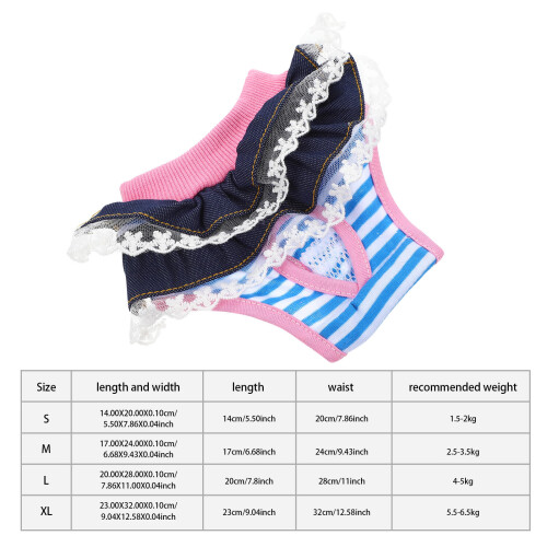 Washbare Hondenluier Teefjes Comfortabele Herbruikbare 1
