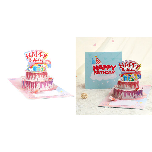 Bezaubernde 3D-Geburtstagskarten, Postkarten, Geschenke mit 1