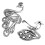 2 stuks haak ring met garengids en breispanningsring 11