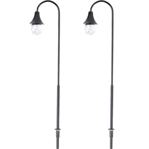 2Pcs Miniature Street Light Models For Sand Table Courtyard Decor