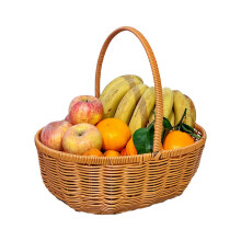 Panier de fleurs tissé à la main, panier de rangement d'œufs de
