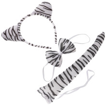 1Set Dierenore Hoofdband En Strik Voor Kinder Party