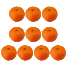 Lot de 10 fournitures artisanales en plastique coloré-orange