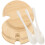 1Set Ceramic with Bamboo Mug Cover Set for Household Use 1