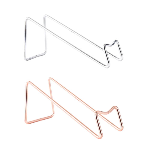 6PCS Moderne Eisen Wein Ständer Flasche Display Stand Bar-Silber 1