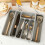Silverwares Besteck-Schubladen-Organizer,-grau 6