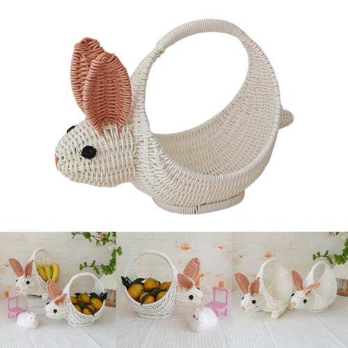 Practical Picnics Storage Basket Rabbit Flowers Basket Office 2