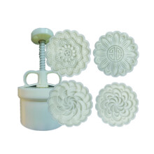 Festival Hand Press Cake Dessert Cutter with-4 pieces per mold