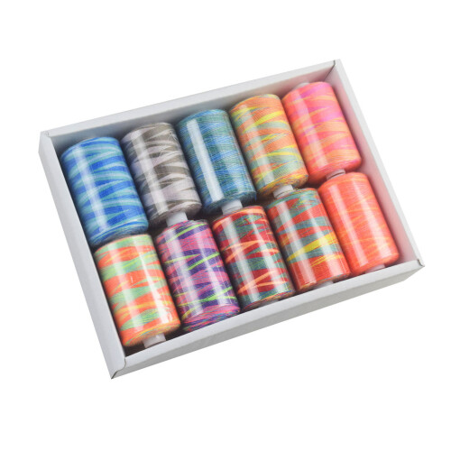 10 Rollen Polyester-Nähgarn für Nähmaschine, Handnähen,