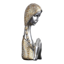 Modische nordische Damenkopfskulptur zur Jubiläumsfeier-Gold