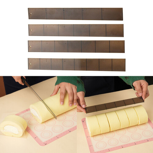 4Pcs Cake Cutting Roll Scale Ruler Cake Measuring Marker 1