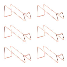 Lot de 6 casiers à vin décoratifs, solution pratique,-or rose