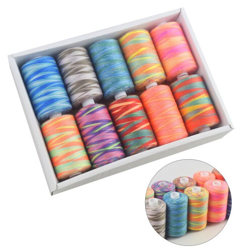 Fil à coudre en polyester 10 rouleaux pour machine à coudre 1