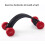 Exercise Hip Thrust Belt Adjustable Foldable for Dumbbells, Kettlebells, Plates, 3