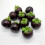 10pcs Realistic Artificial Mangosteens Simulations Fruit Model 6
