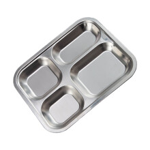 Convenient 304Stainless Steel Tray Divided Plate-C03