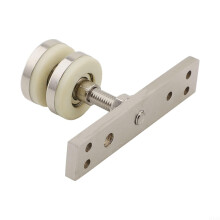 Wooden Door Pulley For Sliding Screen Doors 70Kg Load Thickened 2mm Steel Shaft Nylon Wheel Rollers