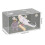 Bird Cage Mounted Feeding Box Clear Bird-Medium left opening 4